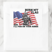 American Patriot  長方形シール (バッグ)