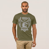 American Patriot - Fatigue Green [Gray design) Tシャツ (正面フル)