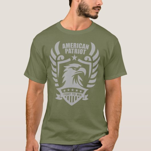 American Patriot Tee - combat Green Tシャツ (正面)