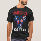 American Patriotic Decoration Moo Yeah Premium Tシャツ (正面)