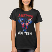 American Patriotic Decoration Moo Yeah Premium Tシャツ (正面)