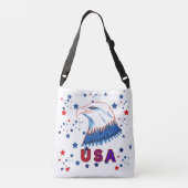 American patriotic eagle クロスボディバッグ (裏面)