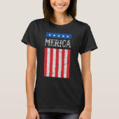American Patriotic Flag Independence Day 4th Of Ju Tシャツ (正面)