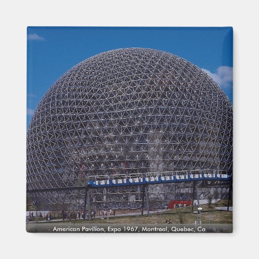 American Pavilion, Expo 1967，モントリオール，ケベック，カリフォルニア マグネット (正面)