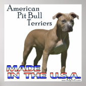 American Pit Bull Terrier (APBT)ポスター ポスター (正面)