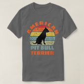 American Pit Bull Terrier Dog Lovers  Tシャツ (デザイン正面)