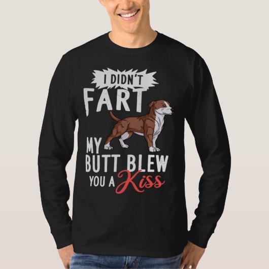 American Pitbull Terrier Dog Puppies Owner Tシャツ (正面)