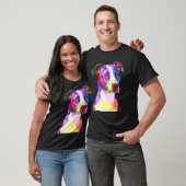 American Pitbull Terrier Pop Art Portrait Tシャツ (ユニセックス)