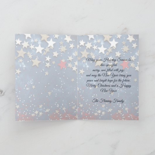 American Pride Christmas Greetings カード (内部)