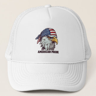 "American Pride Patriotic Eagle Hoodie - US Flag キャップ