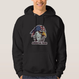 "American Pride Patriotic Eagle Hoodie - US Flag  パーカ