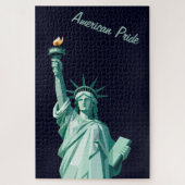 American Pride Statue of Liberty Geometric Puzzle ジグソーパズル (縦)
