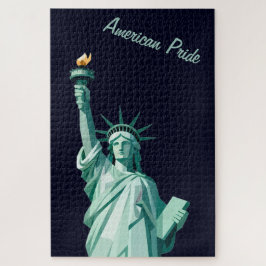 American Pride Statue of Liberty Geometric Puzzle ジグソーパズル
