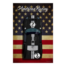 American Racing GT40 No.2 ポスター