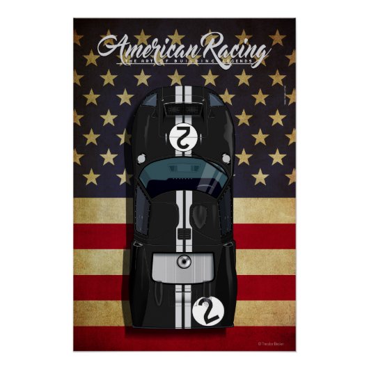 American Racing GT40 No.2 ポスター (正面)