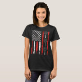 American Racket Sports Flag National Nurses Day Te Tシャツ (正面フル)