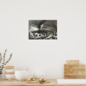 American Railroad Scene, 1871 ポスター (キッチン)