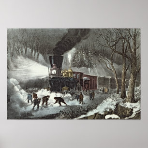 American Railroad Scene, 1871 ポスター