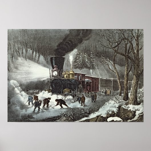 American Railroad Scene, 1871 ポスター (正面)