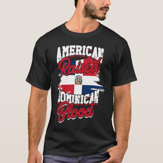 American raised with dominican roots Dominican Pr Tシャツ (正面)