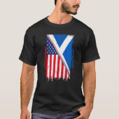 American Raised With Scottish Roots With Scotland  Tシャツ (正面)