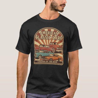 American Retro Classics car's Collection Tシャツ