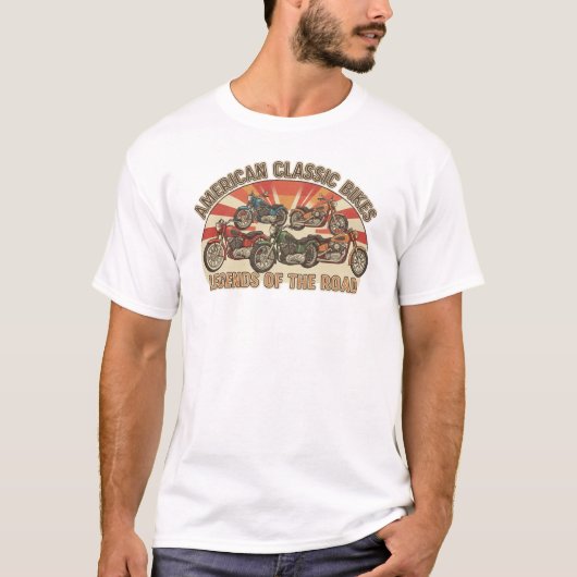 American Retro Motorcycle Collection Tシャツ (正面)