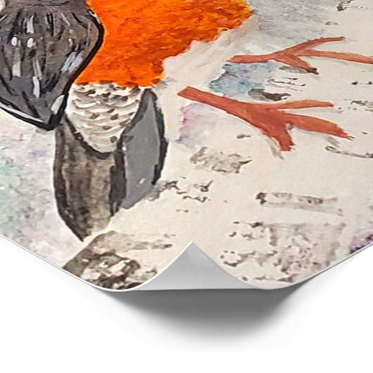 American Robin  ポスター (角)