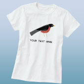 American Robin Art Custom Text Tシャツ