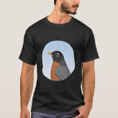 American Robin Backyard Bird Bird Animal Biologist Tシャツ (正面)