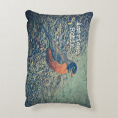 American Robin Bird アクセントクッション (裏面(縦))