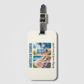 American Samoaラゲージタグ – 風と海 ラゲッジタグ (正面縦)
