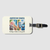 American Samoaラゲージタグ – 風と海 ラゲッジタグ (正面横)