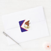 American Samoa Flag Emblem スクエアシール (封筒)