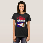 American Samoa In My Blood Samoaプライドルーツアメリ Tシャツ (正面フル)