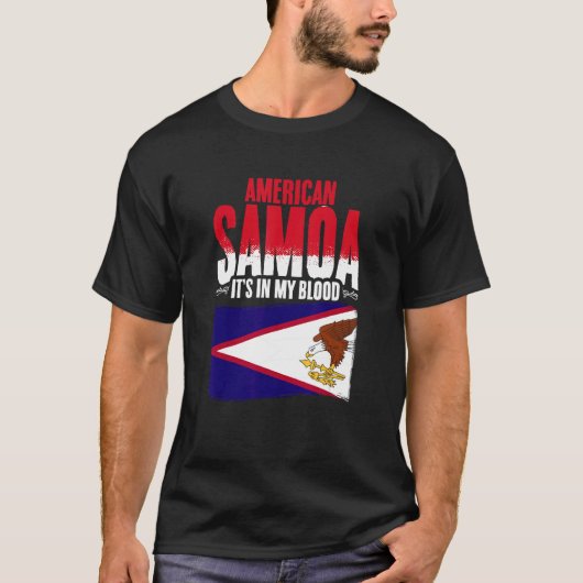American Samoa In My Blood Samoa Pride Roots Ameri Tシャツ (正面)