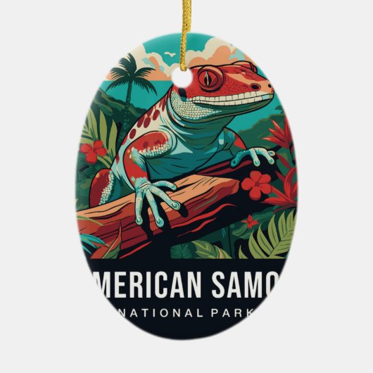 AMERICAN SAMOA NATIONAL PARK ORNAMENT セラミックオーナメント (正面)
