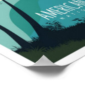 American Samoa National Park Travel Illustration ポスター (角)