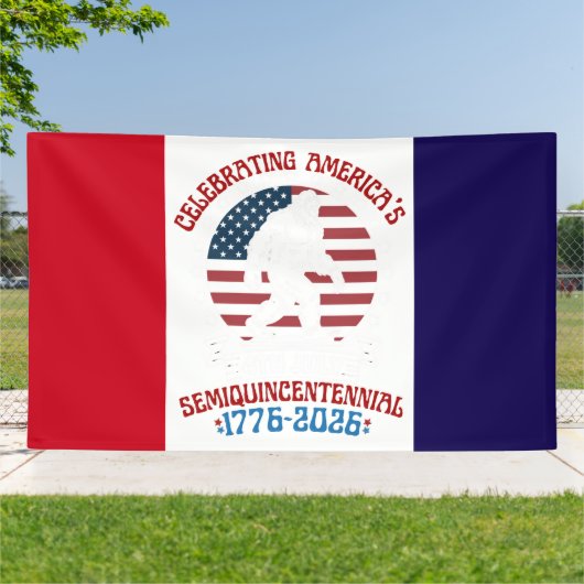 American Semiquincentennial Walking Figure Emblem  横断幕 (外側)