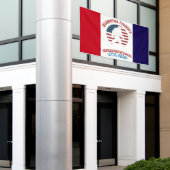 American Semiquincentennial Walking Figure Emblem  横断幕 (ビルの外側)