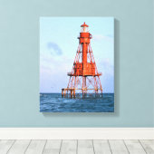 American Shoal Light house, Florida Canvas Print キャンバスプリント (インサイチュ (ウッドフロア))