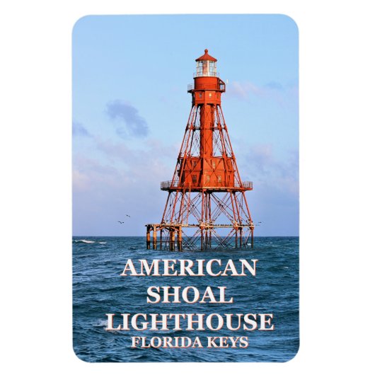 American Shoal Light house, Florida Flexi Magnet マグネット (縦)