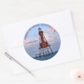 American Shoal Light house, Florida Round Stickers ラウンドシール (封筒)