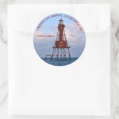 American Shoal Light house, Florida Round Stickers ラウンドシール (バッグ)