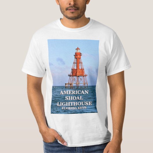 American Shoal Light house, Florida T-Shirt Tシャツ (正面)