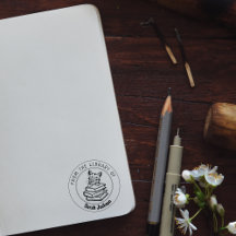 American Short hair Cat, Book From The Library