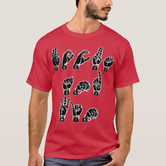 American Siで綴ったquotFOCUSとWINquotの指 Tシャツ