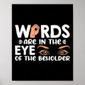 American Sigの目玉には言葉がある ポスター (正面)