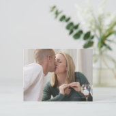 American Signで'キス'という言葉に署名した女性 ポストカード (スタンド正面)
