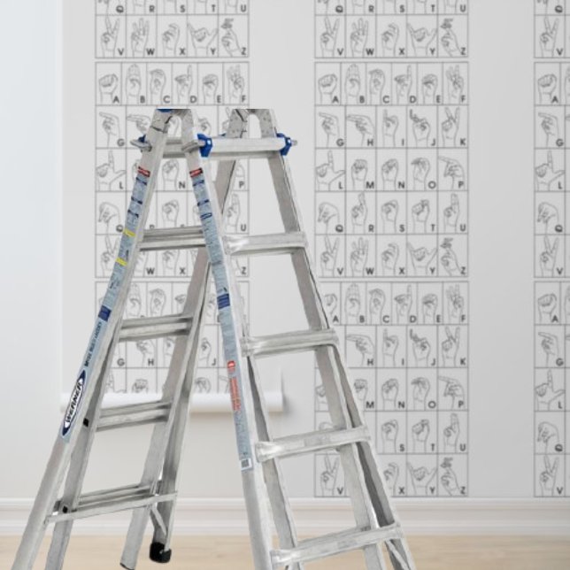 American Sign Languageの壁紙の剥離と貼付 壁紙 (Peel and stick wallpaper American Sign Language Wallpaper)